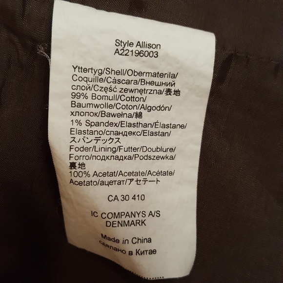 JACKPOT green Olive corduroy fitted cropped blazer - Picture 8 of 8